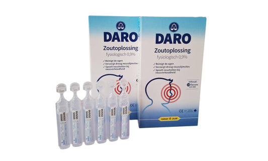 Daro zoutoplossing bij hoesten