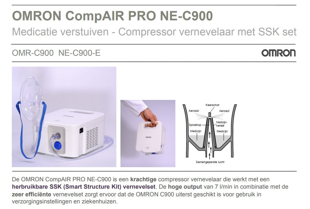 Vernevelapparaat Omron Luchtwegvrij