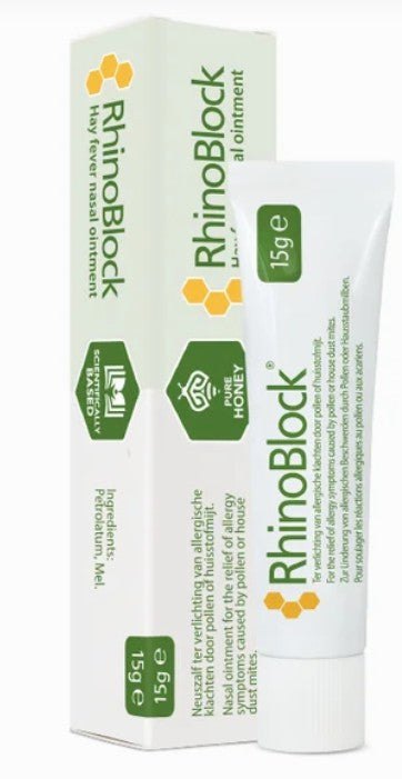 RhinoBlock Allergeen blocker (hooikoorts en huisstofmijtallergie neuszalf)